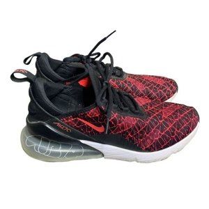 NIKE AIR MAX 270 ID BLACK SOLAR RED SAMPLE MEN’S SIZE 9